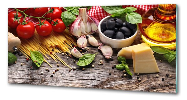 Panou sticlă bucătărie alimente italiană