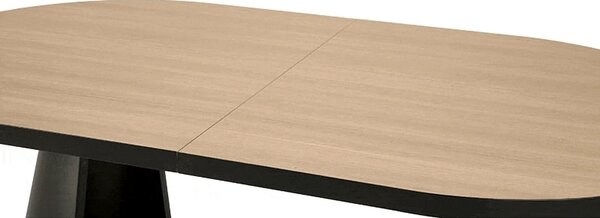 Masa extensibila GIACOMO, stejar/negru, 180/240x100x76 cm