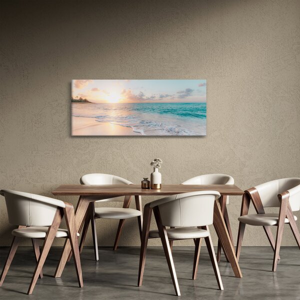 Tablou - Plaja de vis (120x50 cm)