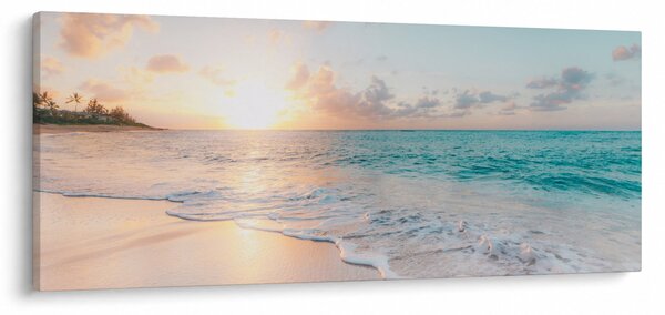 Tablou - Plaja de vis (120x50 cm)