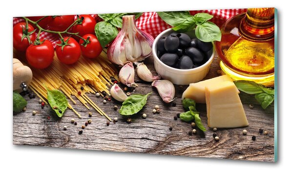 Panou sticlă bucătărie alimente italiană