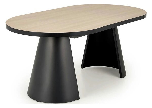 Masa extensibila GIACOMO, stejar/negru, 180/240x100x76 cm