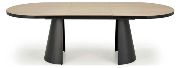 Masa extensibila GIACOMO, stejar/negru, 180/240x100x76 cm