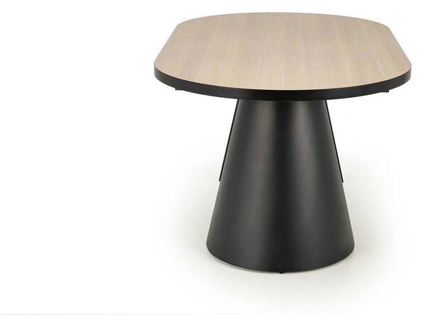Masa extensibila GIACOMO, stejar/negru, 180/240x100x76 cm