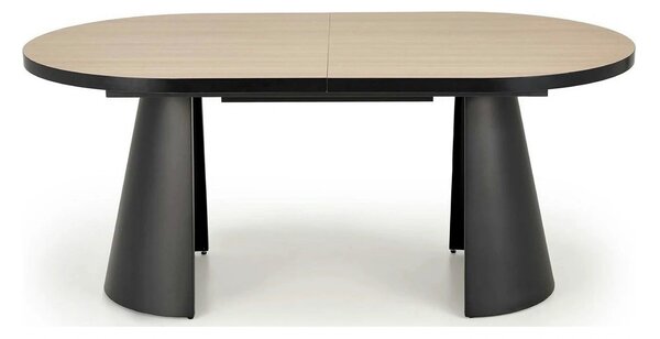 Masa extensibila GIACOMO, stejar/negru, 180/240x100x76 cm