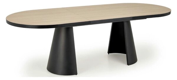Masa extensibila GIACOMO, stejar/negru, 180/240x100x76 cm
