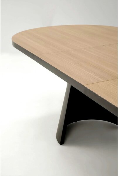 Masa extensibila GIACOMO, stejar/negru, 180/240x100x76 cm