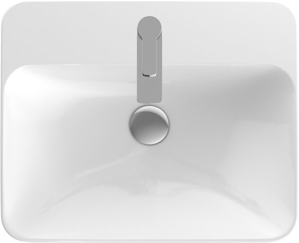 Geberit Variform lavoar 55x45 cm dreptunghiular încastrat alb luciu 500.743.00.2