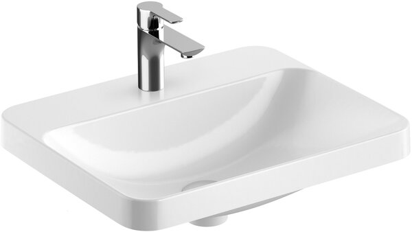 Geberit Variform lavoar 55x45 cm dreptunghiular încastrat alb luciu 500.743.00.2