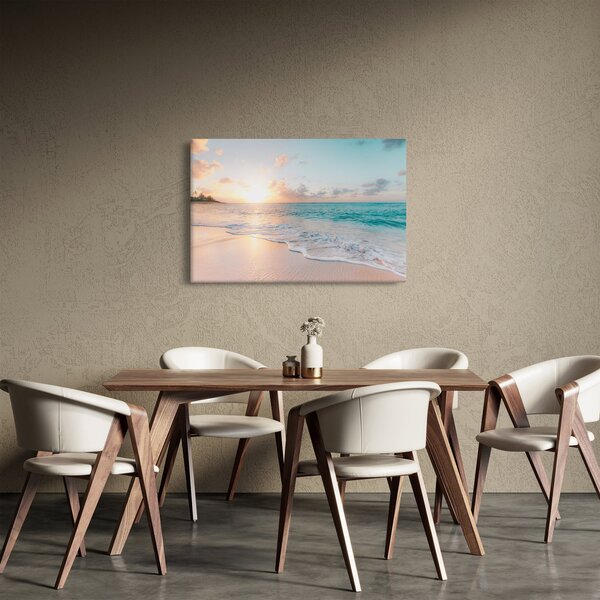 Tablou - Plaja de vis (90x60 cm)