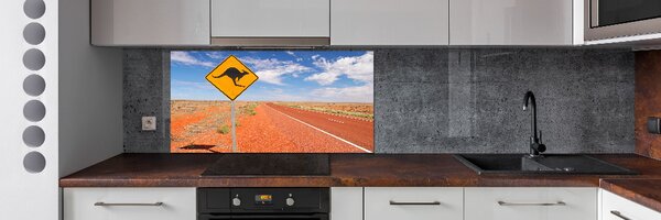 Sticlă printata bucătărie Drumul în Australia