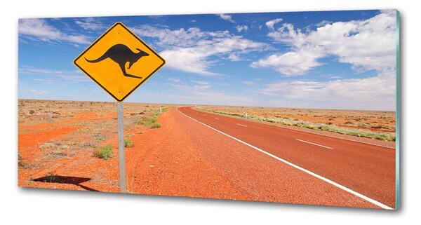 Sticlă printata bucătărie Drumul în Australia