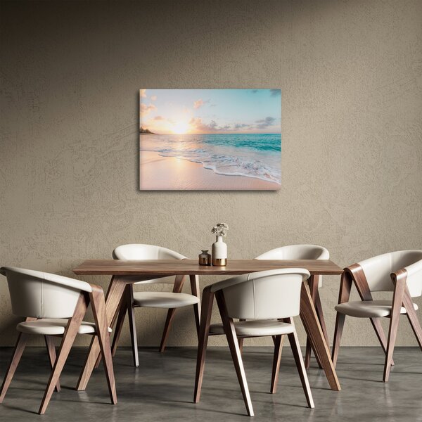 Tablou - Plaja de vis (70x50 cm)