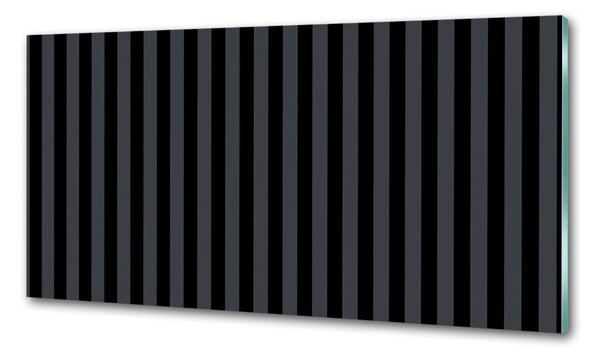 Sticlă pentru bucătărie dungi negre și gri