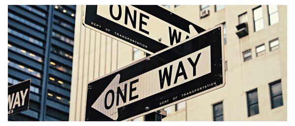 Tablou - New York ONE WAY (120x50 cm)