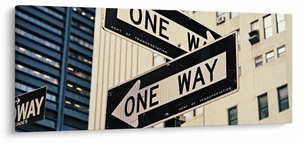 Tablou - New York ONE WAY (120x50 cm)