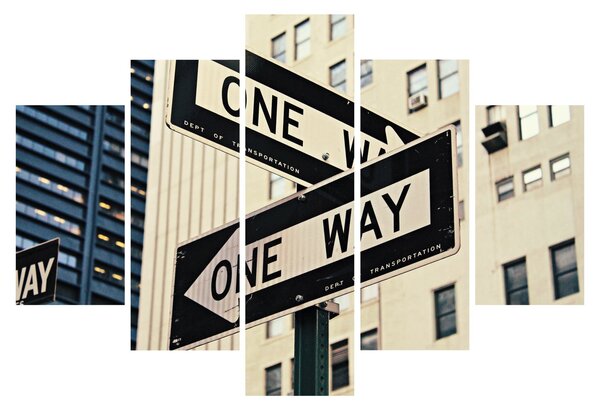Tablou - New York ONE WAY (150x105 cm)