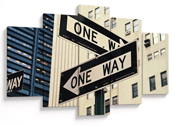 Tablou - New York ONE WAY (150x105 cm)