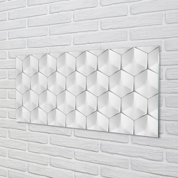 Panouri de sticlă hexagoane 3d