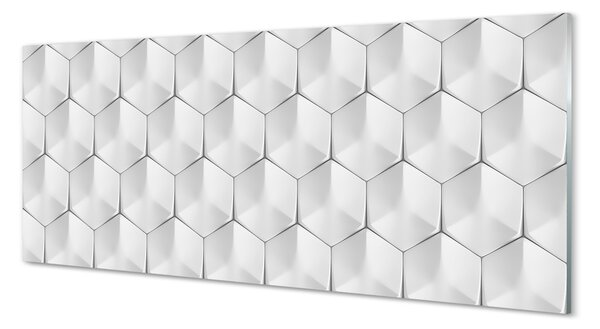 Panouri de sticlă hexagoane 3d