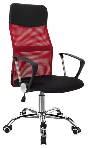 Scaun de birou Joel I mesh negru-rosu 60x60x109 cm
