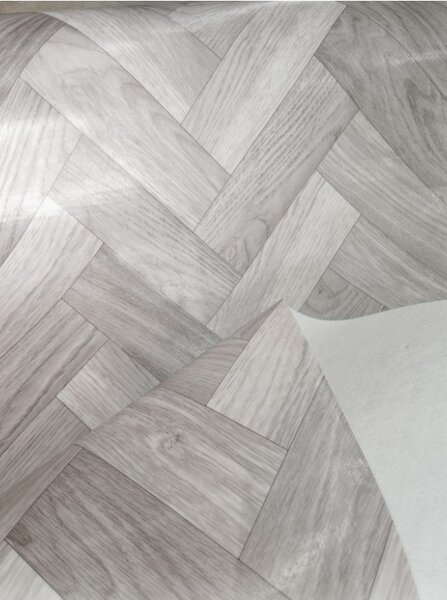 Covorul PVC linoleum Tree 95-4, 1 m, 2 m, 2.5 m, 3 m Gri, Suport Pasla 1 x 2 m