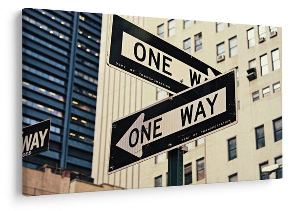 Tablou - New York ONE WAY (90x60 cm)