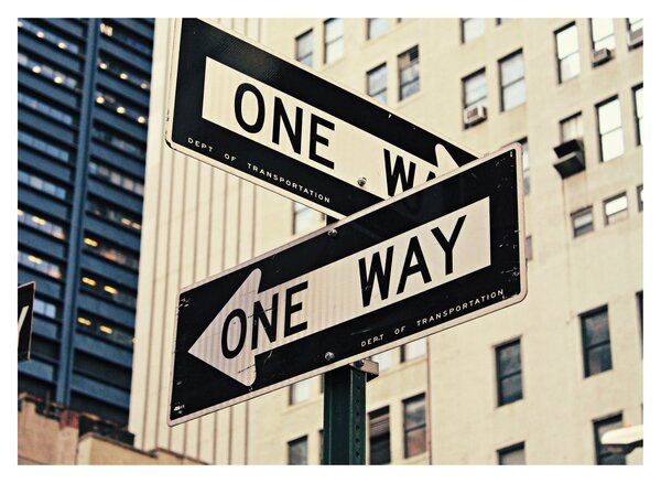 Tablou - New York ONE WAY (70x50 cm)