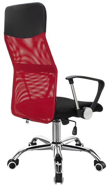 Scaun de birou Joel I mesh negru-rosu 60x60x109 cm