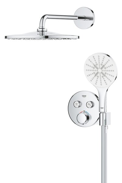 Grohe Precision Smartcontrol set de duș ascuns cu termostat cu duș de ploaie crom 34877000
