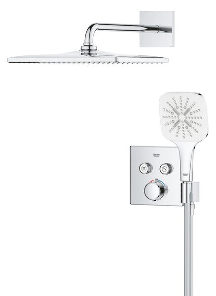Grohe Precision Smartcontrol set de duș ascuns cu termostat cu duș de ploaie crom 34876000