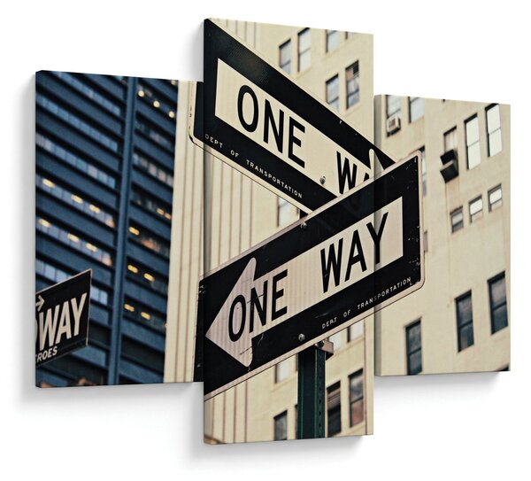 Tablou - New York ONE WAY (90x60 cm)