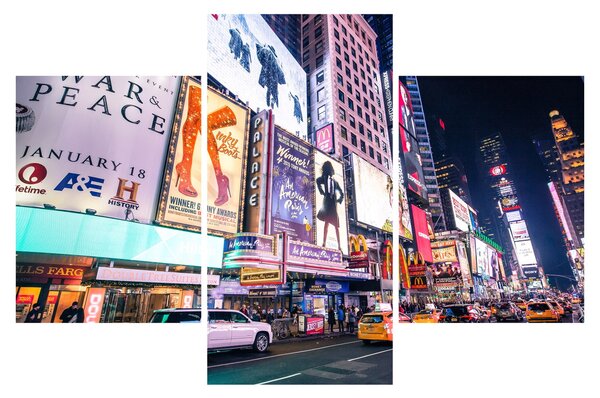 Tablou - New York Theather District (90x60 cm)