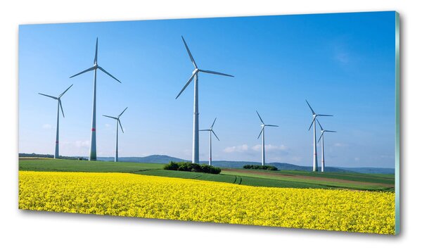 Panou sticlă bucătărie Windmills pe teren