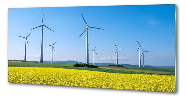 Panou sticlă bucătărie Windmills pe teren