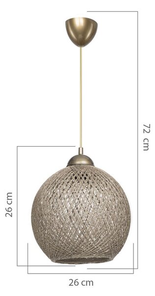 Lustra Leshia maro 26x26x72 cm