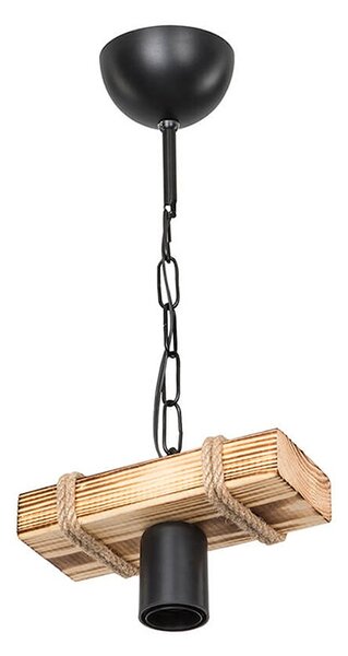 Lustra PWL-1027 metal negru-natural 20x10x43 cm