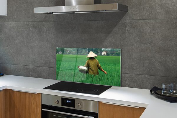 Panouri de sticlă om iarbă
