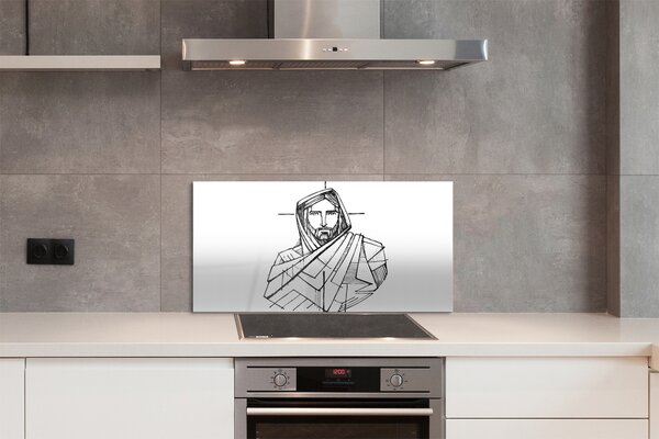 Panouri de sticlă desen Isus