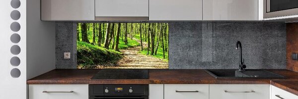 Panou sticla securizata bucatarie Calea în pădure