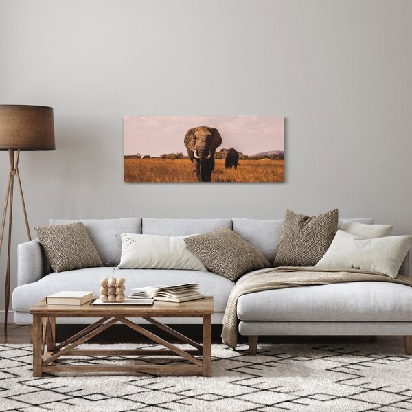 Tablou - Venirea elefantului (120x50 cm)