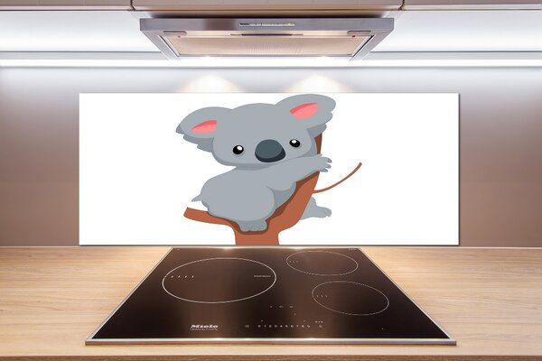 Panou sticlă bucătărie Koala într-un copac