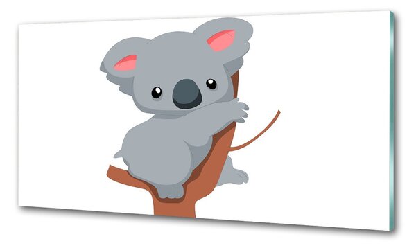 Panou sticlă bucătărie Koala într-un copac