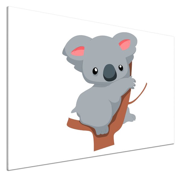 Panou sticlă bucătărie Koala într-un copac