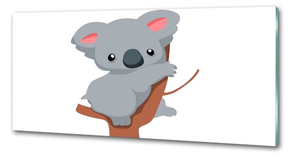 Panou sticlă bucătărie Koala într-un copac