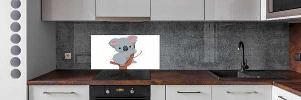 Panou sticlă bucătărie Koala într-un copac