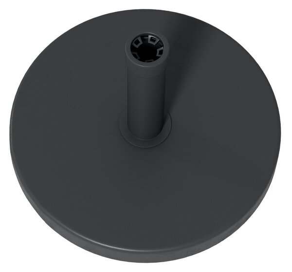 Outsunny Bază pentru Umbrelă de Grădină din HDPE și Ciment cu Manivelă Integrată, Ø46,5x31 cm, Negru | Aosom Romania