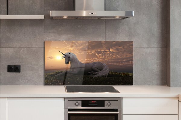 Panouri de sticlă apus de soare de munte Unicorn