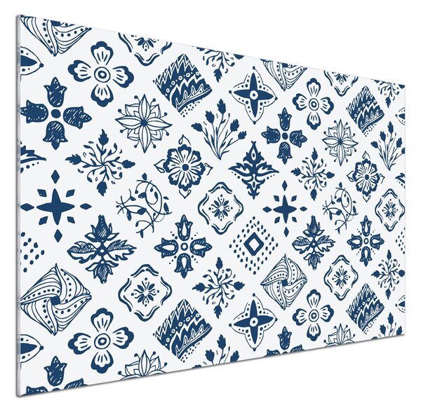 Sticlă pentru bucătărie model floral