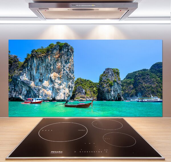 Panou sticla securizata bucatarie barci Thailanda